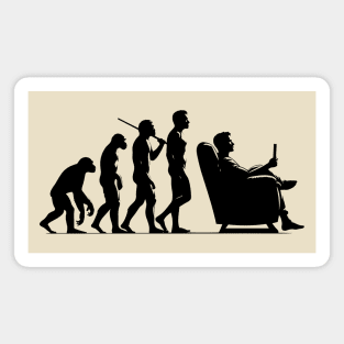 Human Evolution From Caveman to Couch Magnet